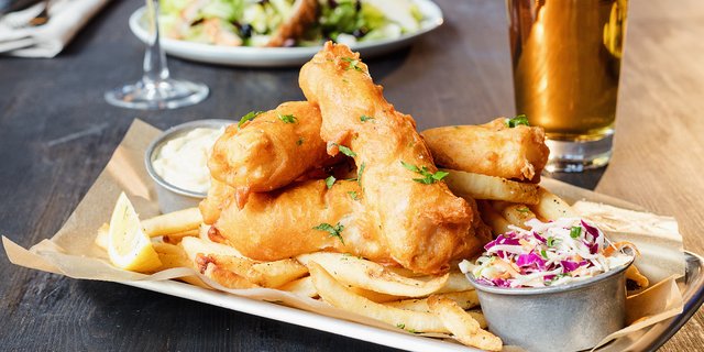 Beer-Battered Fish and Chips