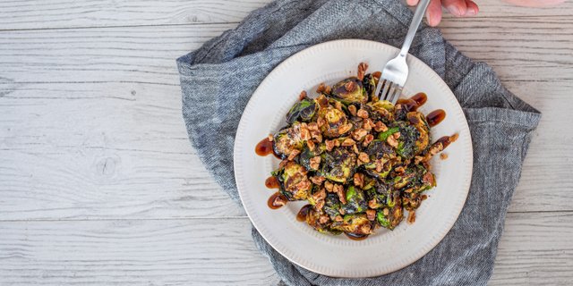 Crispy Balsamic Brussel Sprouts
