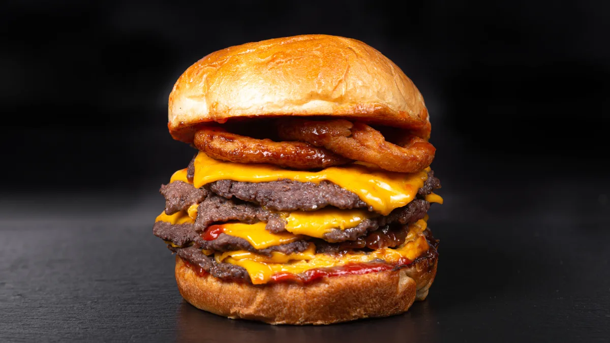 Smash classic double double + pomfrit