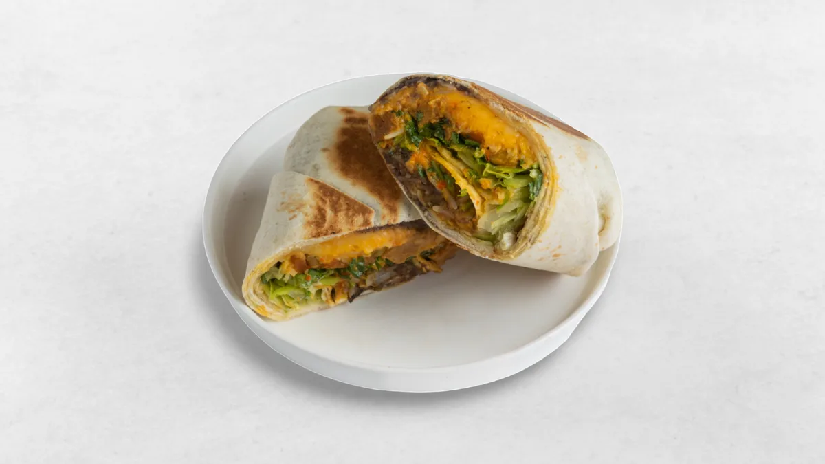 BBQ Seitan Burrito Vegetarisch