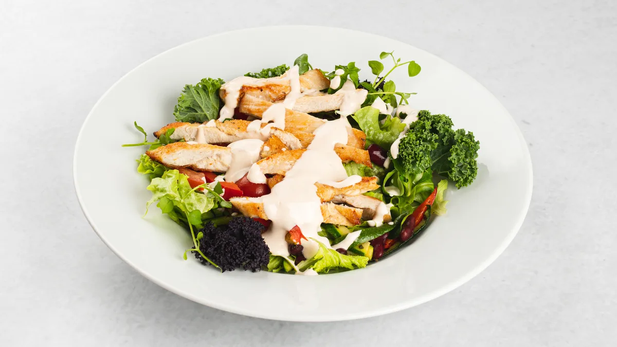 Salad with chicken
