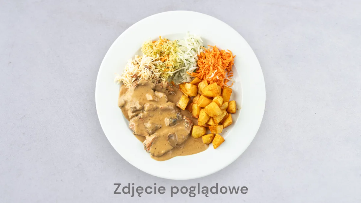 Polędwiczki drobiowe w sosie kurkowym