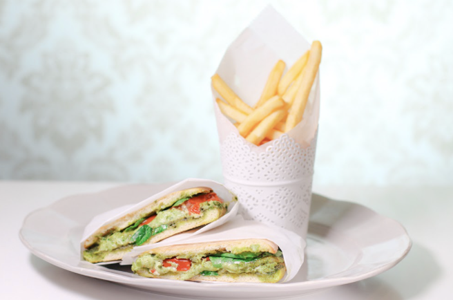 Panini de Pollo al Pesto