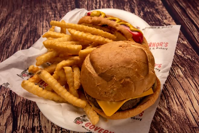 Cheeseburger and Hot Dog Combo