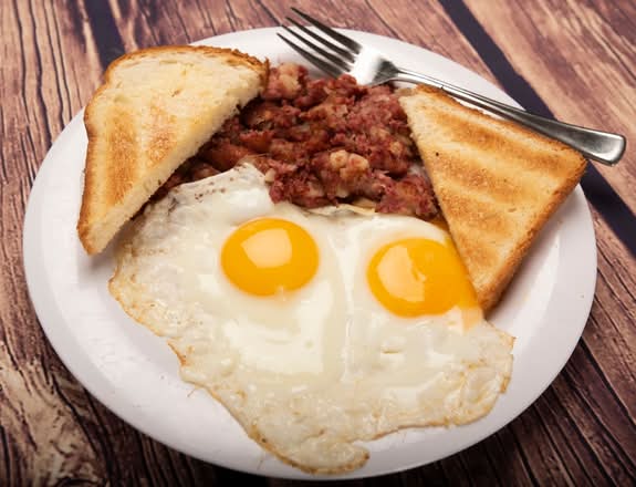 Corned Beef Hash and Eggs
