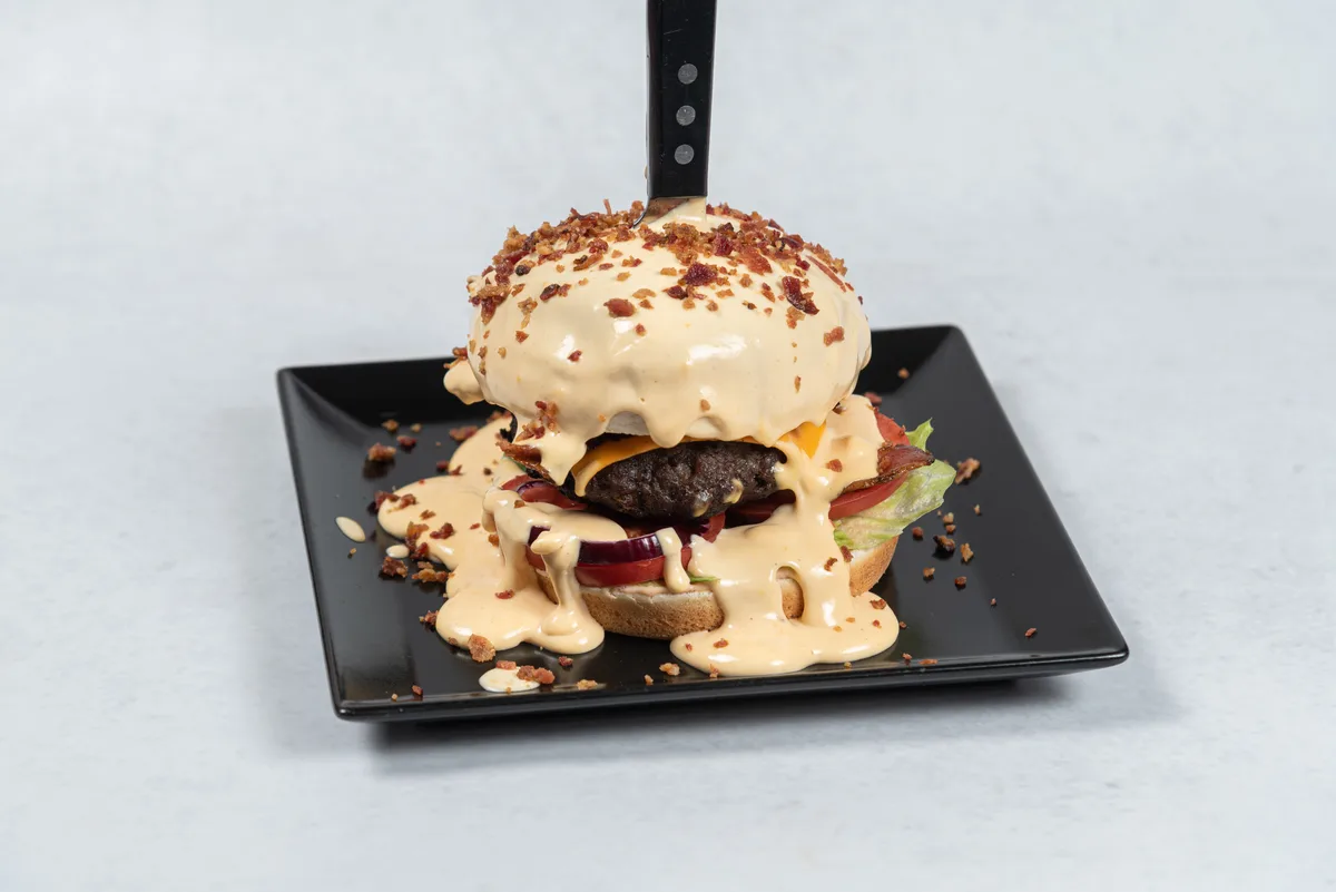 Cheddar bacon burger