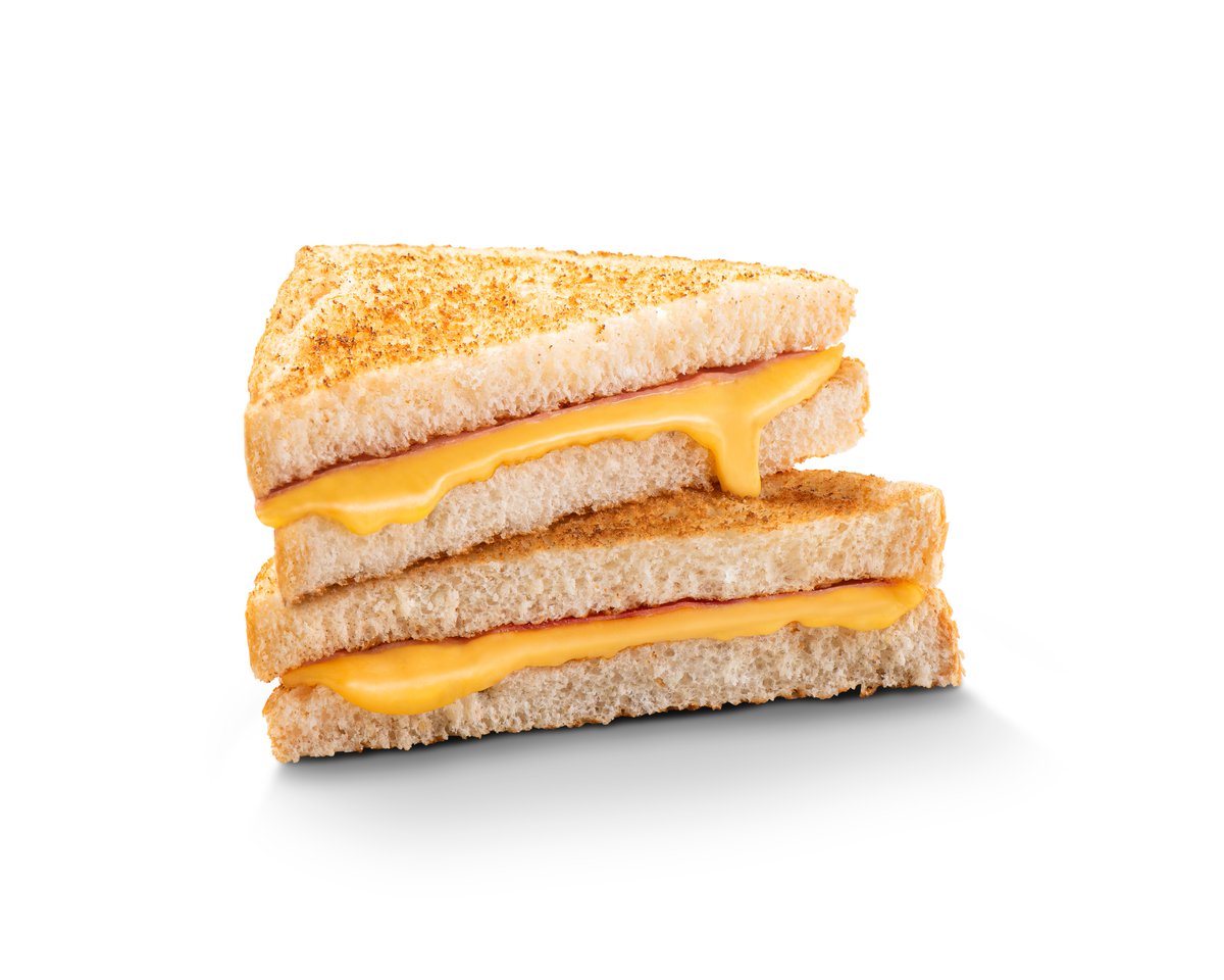 Syrový toast s hranolkami