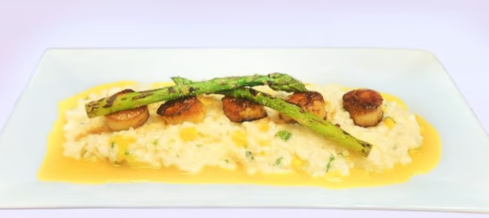 Pan seared scallops