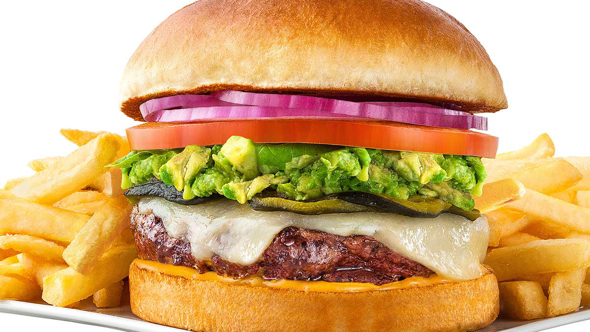 Avocado-Chipotle Cheeseburger