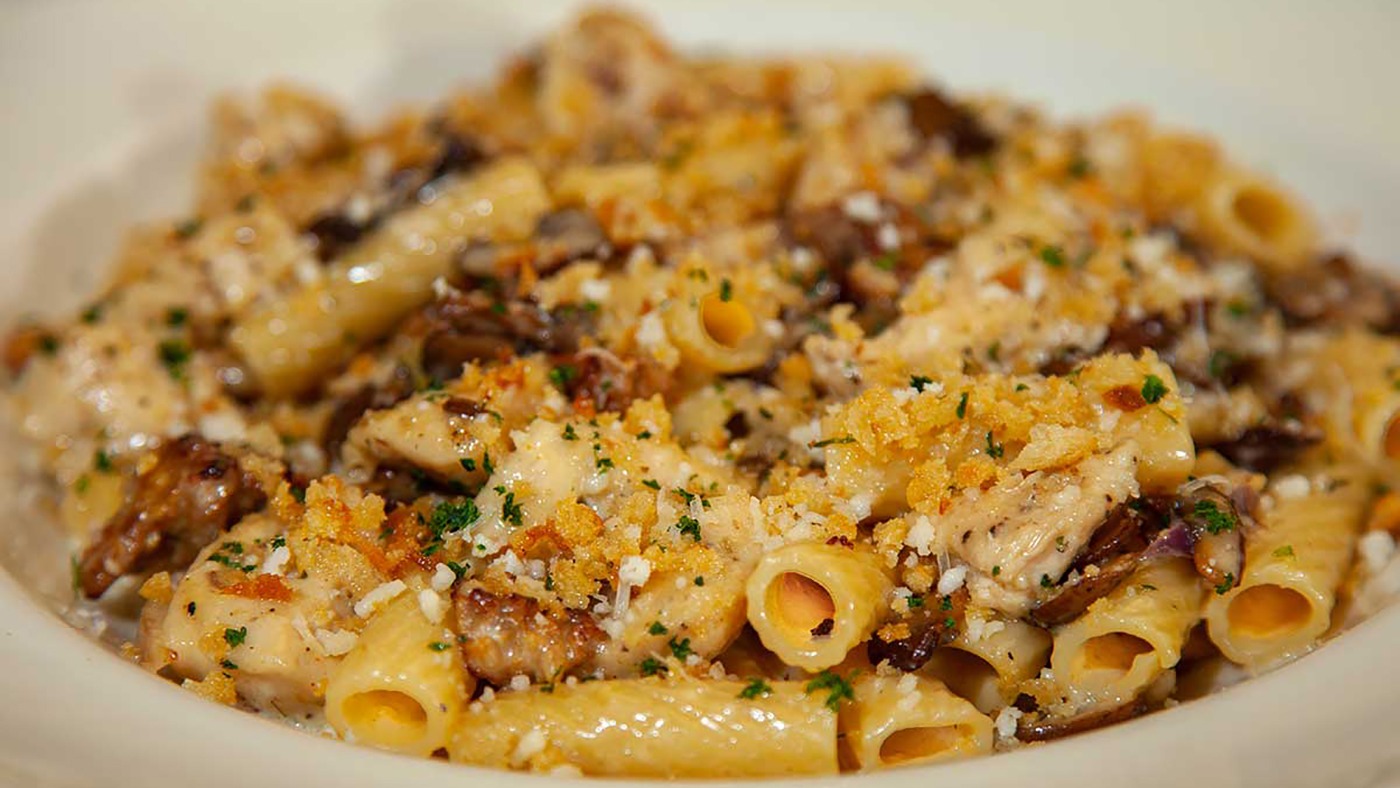 Lunch Special Chicken, Mushroom and Brown Butter Pasta
