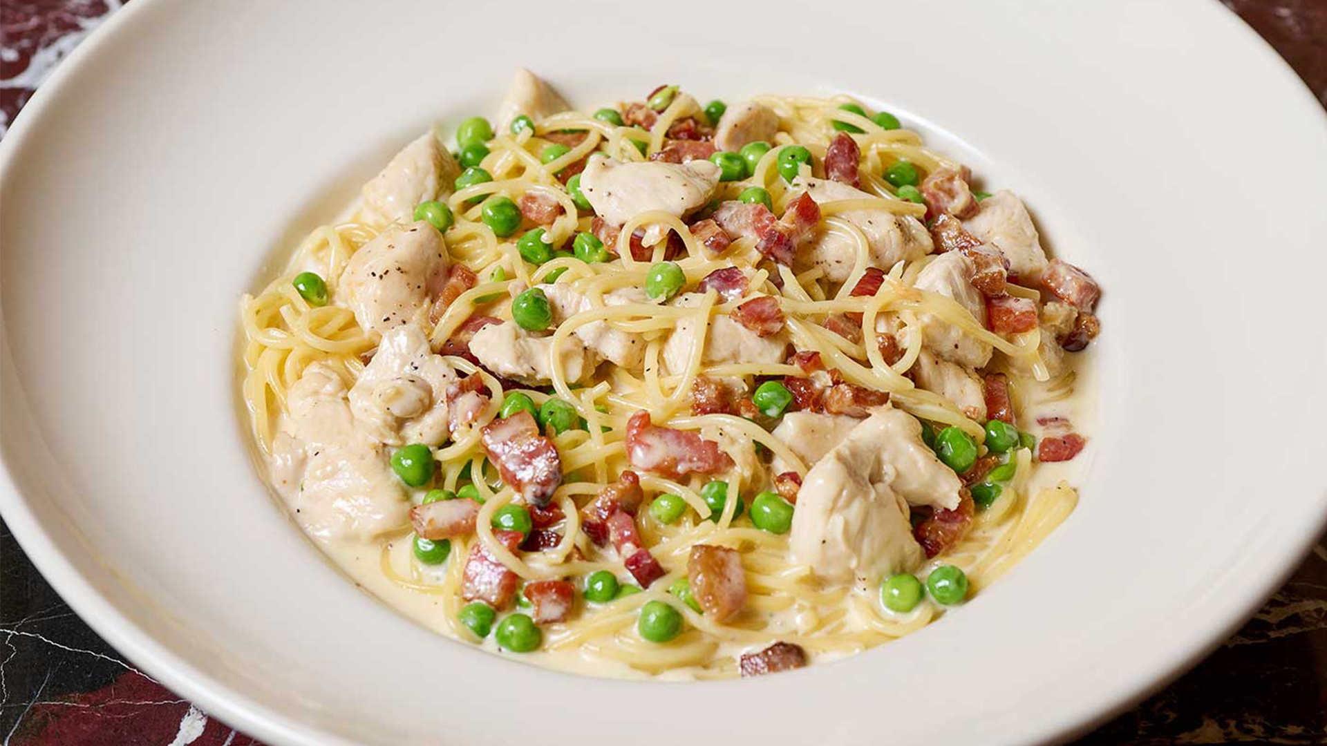 Pasta Carbonara with Chicken