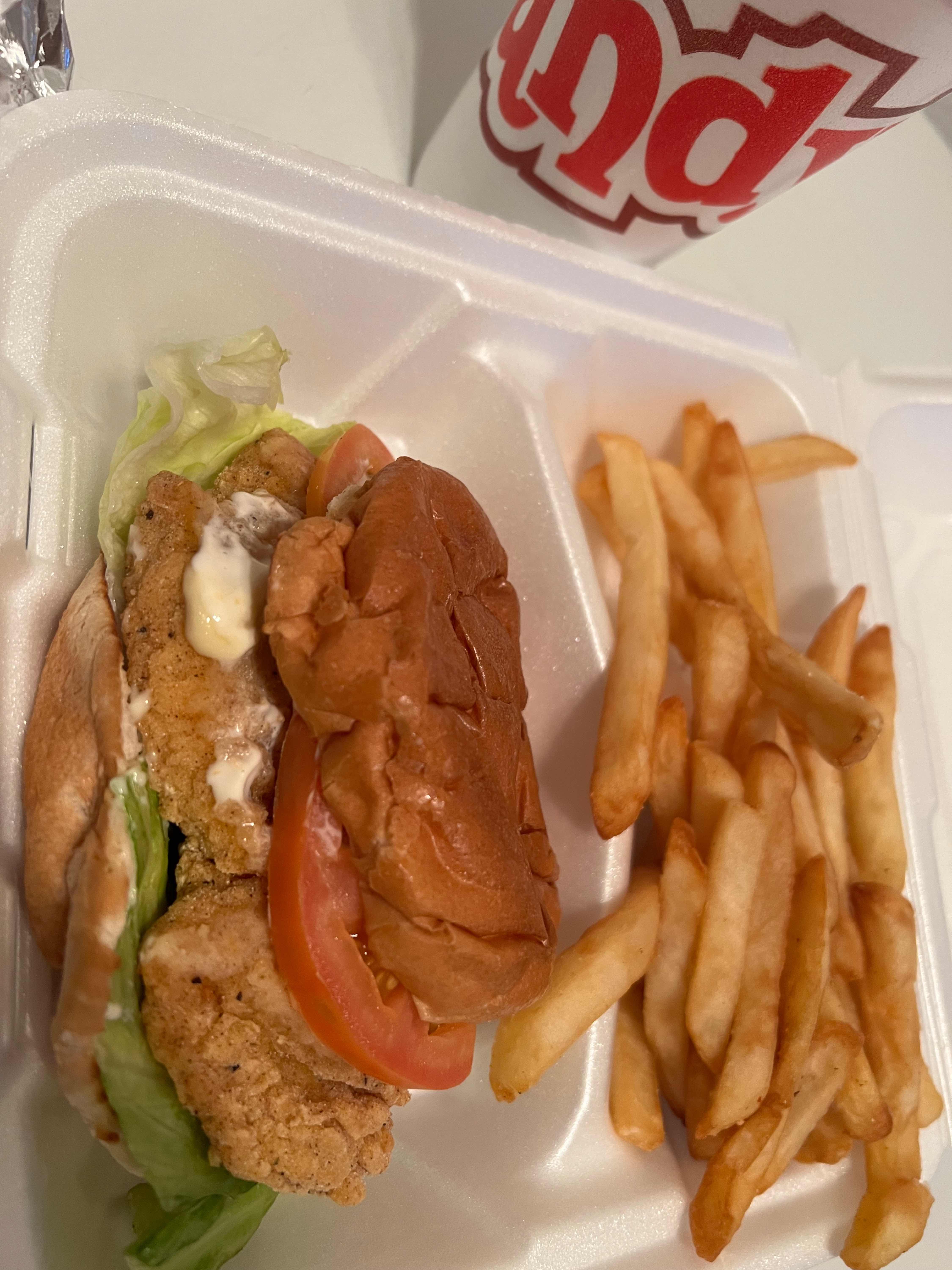 Chicken Fried Chicken Sandwich Combo