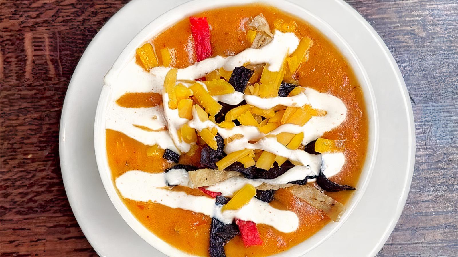 Cheesy Chicken Tortilla Soup
