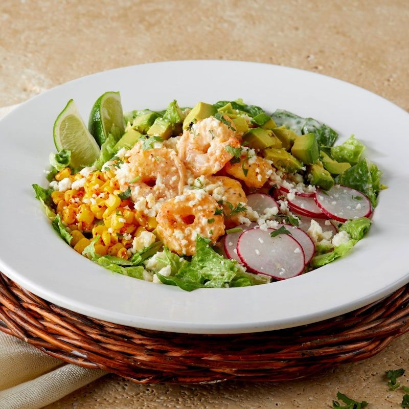 Honey-Lime Street Corn Shrimp Salad