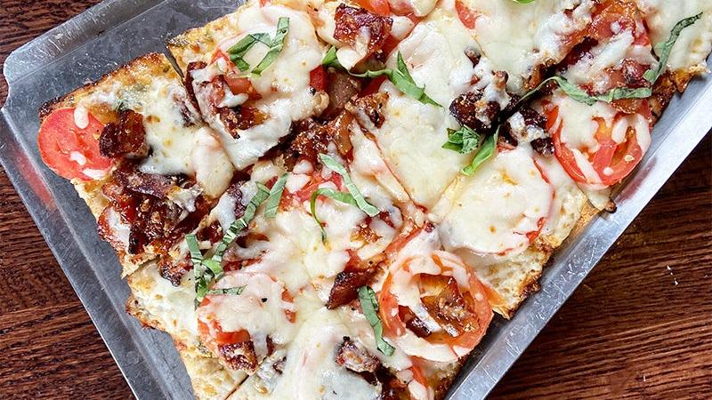 Maple Pepper Bacon Flatbread Appetizer