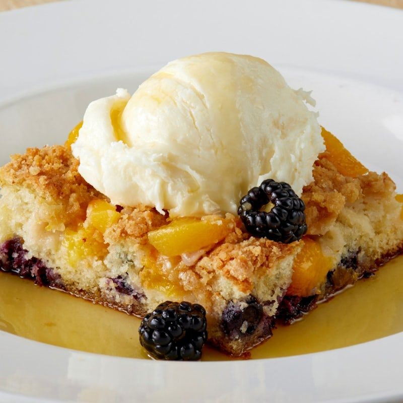 Peach Blackberry Crumb Cake