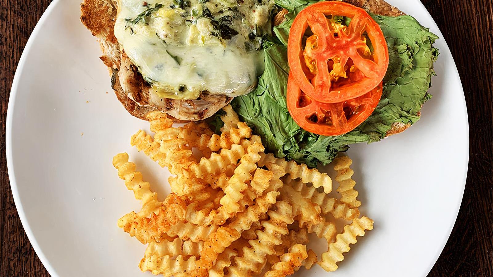 Spinach and Artichoke Chicken Sandwich