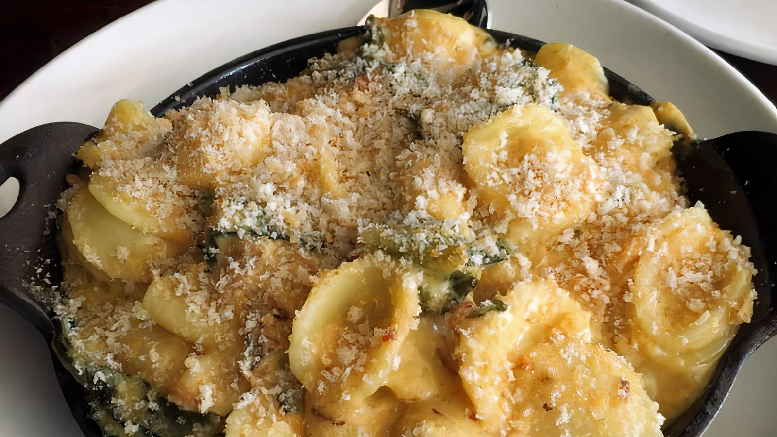 Pulled Pork and Collard Green Macaroni and Cheese