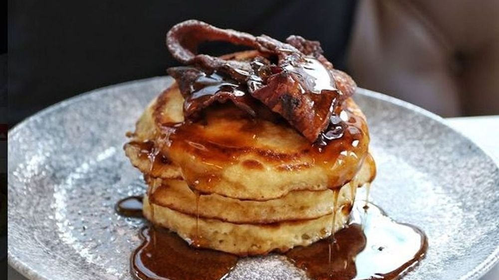 Ricotta Pancakes - Bacon