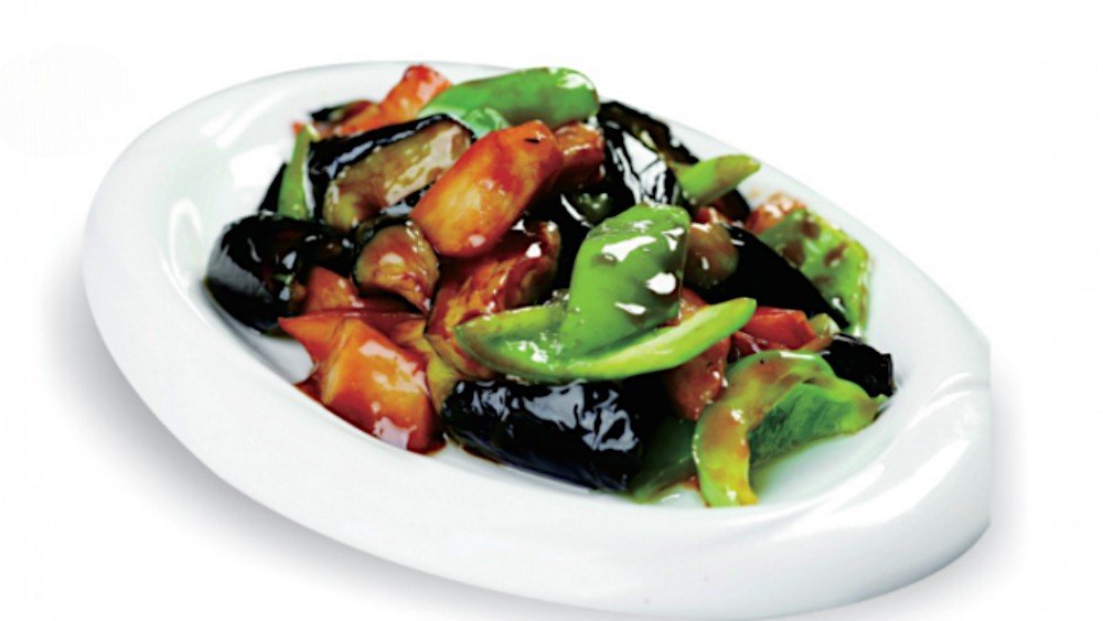 Fried Potato, Green Pepper and Egglant 地三鲜