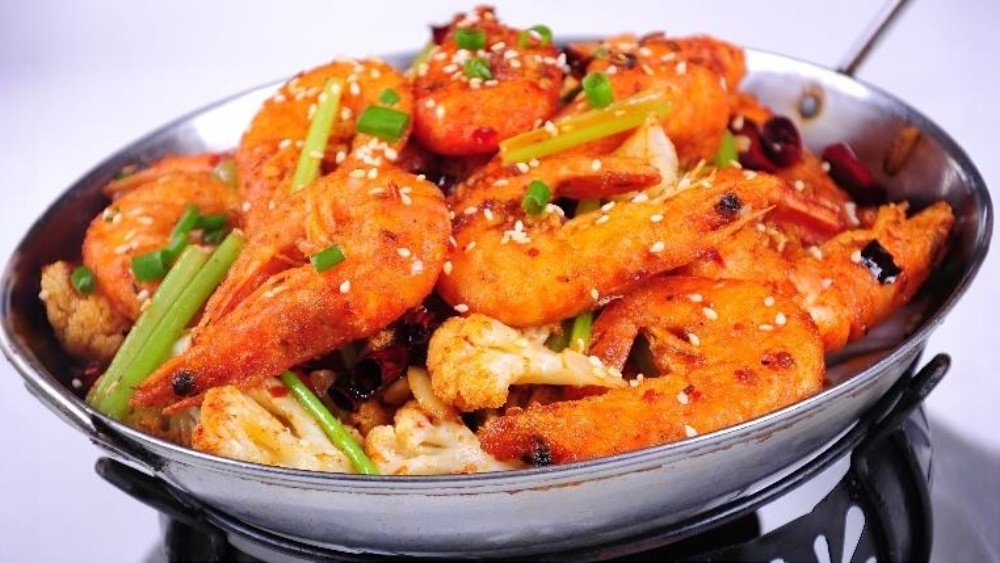 Fried Shrimps in Hot Spicy Sauce 香辣虾