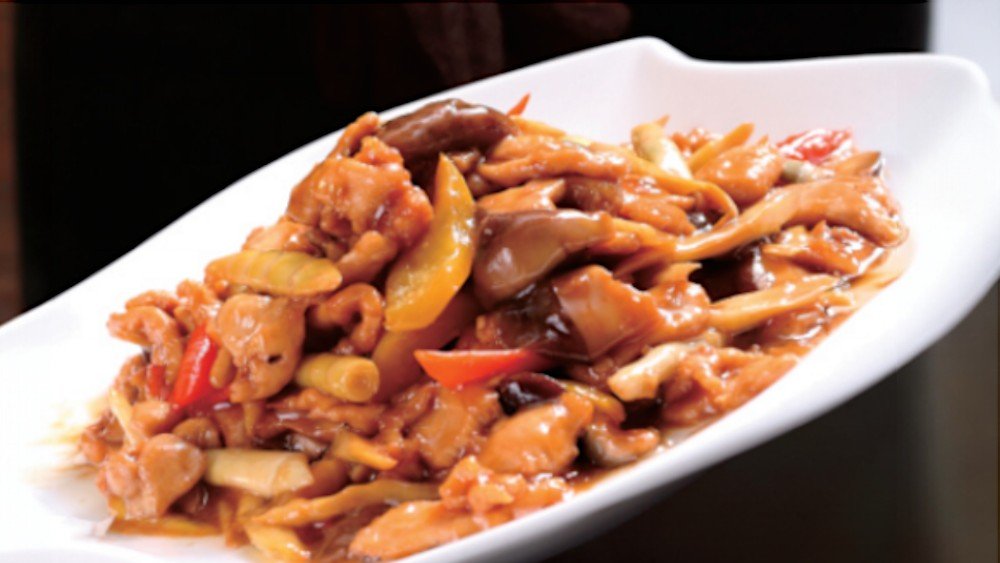 Mushroom Shoot Chicken 双冬鸡