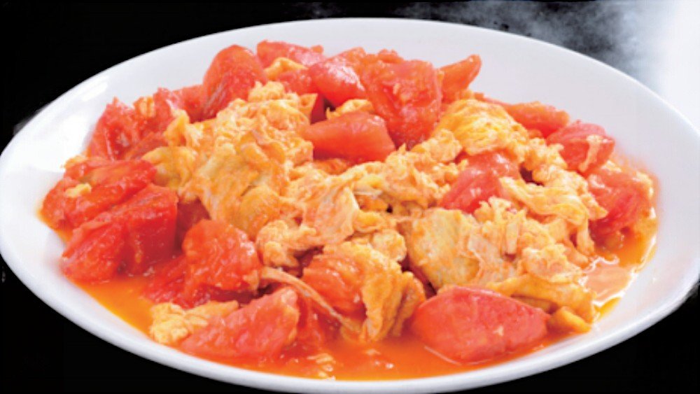 Scrambled Eggs with Tomatos 西红柿炒鸡蛋