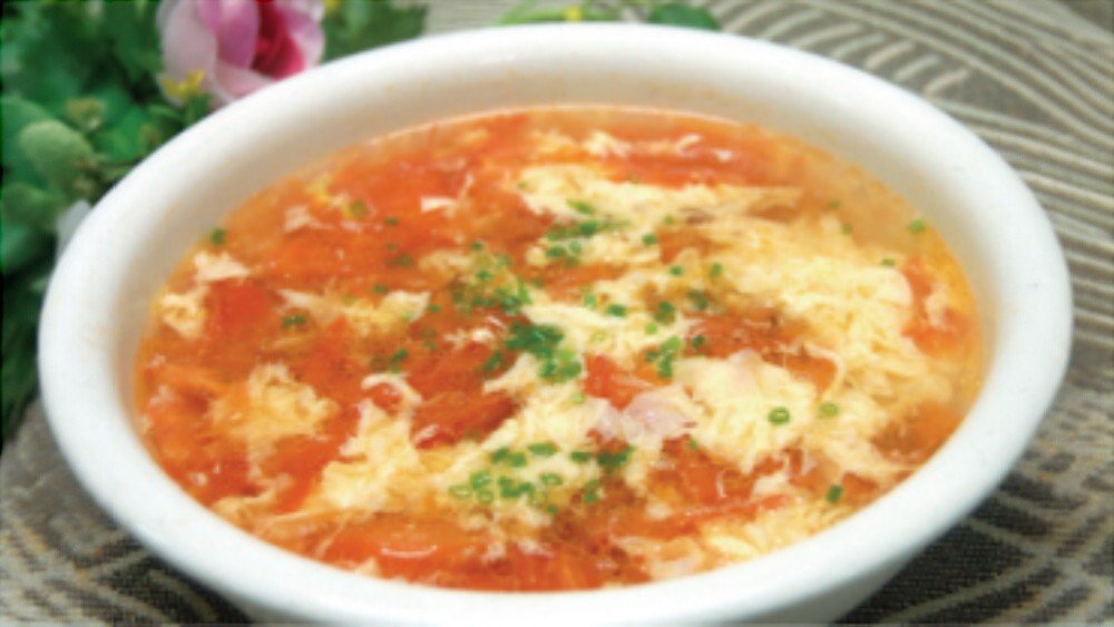 Tomato and Egg Drop Soup 西红柿蛋花汤