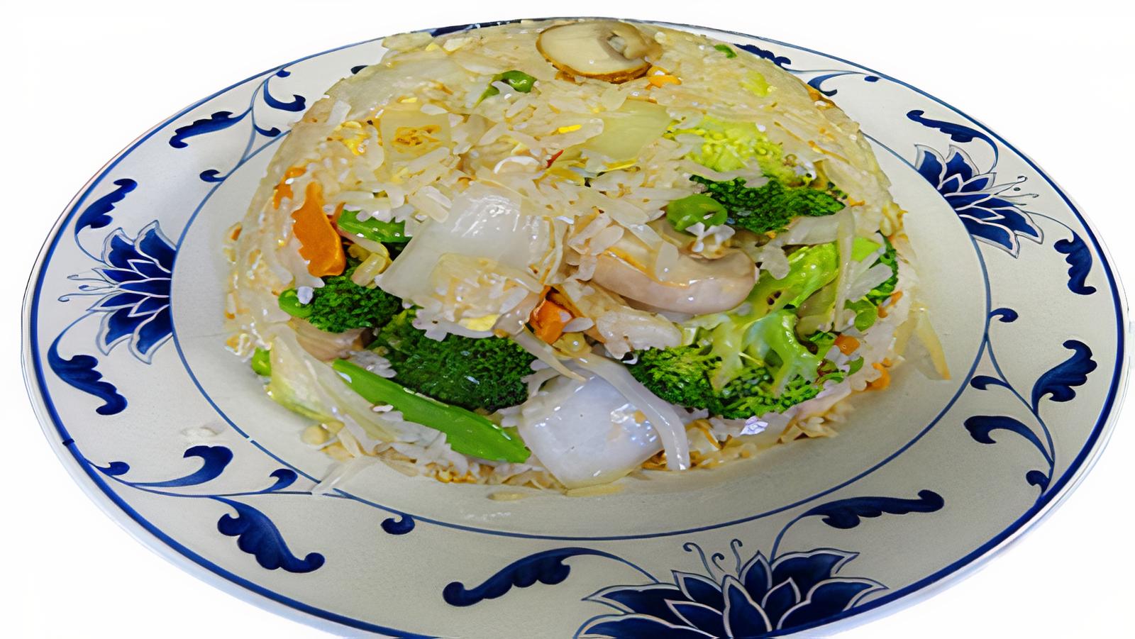 F4. Vegetables (White) Fried Rice