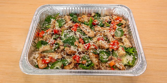 Mediterranean Chicken Rice Pan