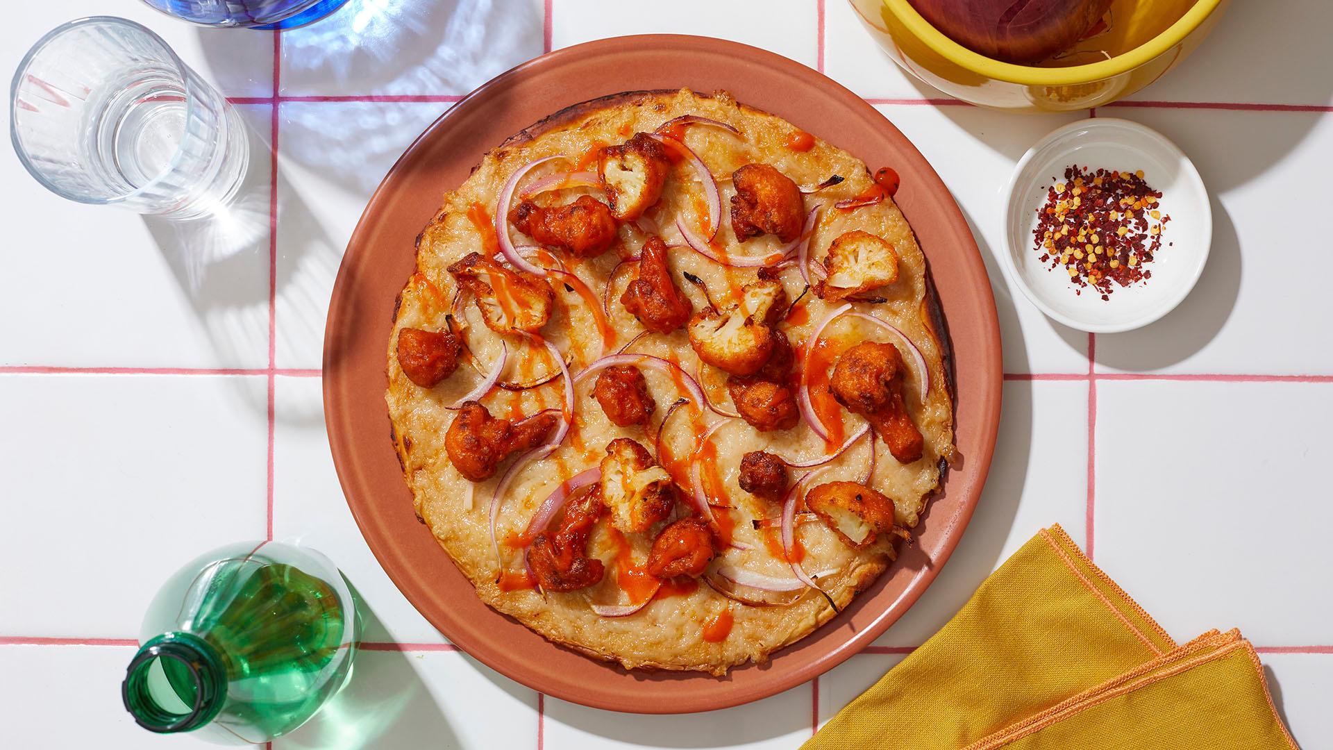 Vegan Vibration Buffalo Cauliflower Pizza