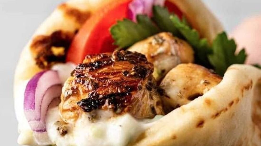 Souvlaki pita fläsk