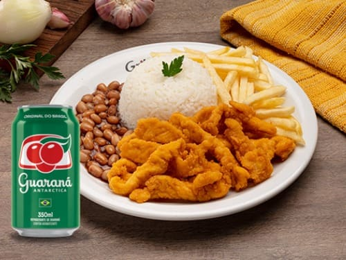 Combo Iscas de Frango Emp + Refri Lata
