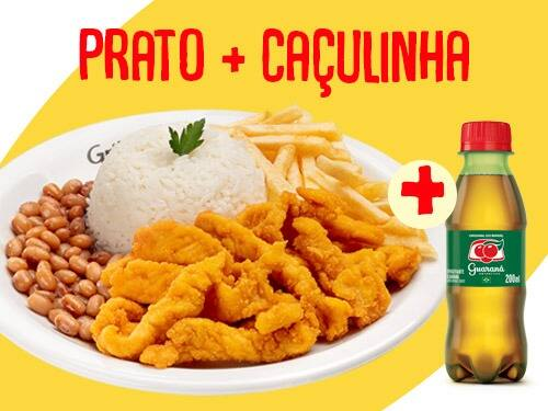 Iscas de Frango Empanado + Caçulinha