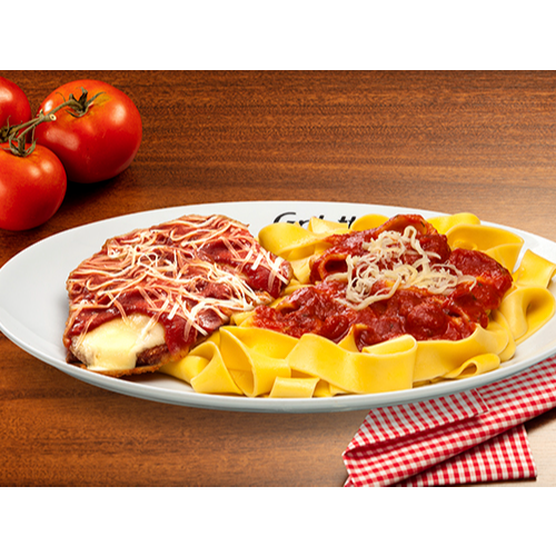 Parmegiana de Frango + Massa