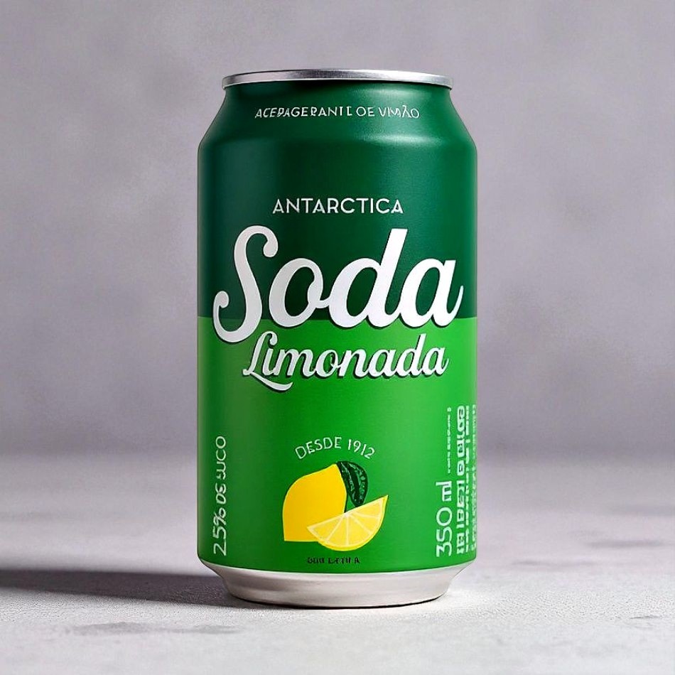 Soda Limonada Antarctica Lata 350 ml