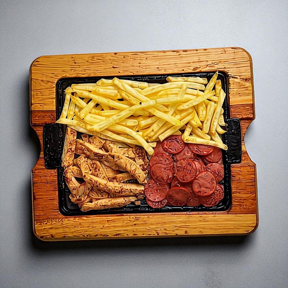 Tábua de Frango e Calabresa + 1 Acomp