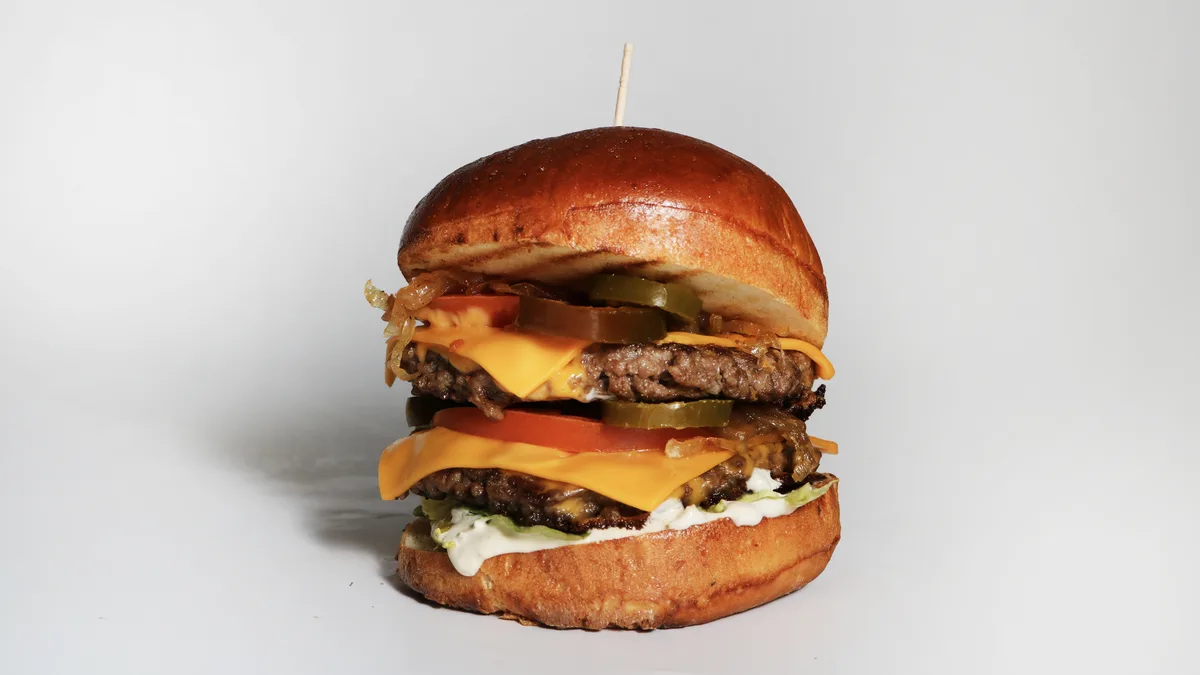 DOUBLE BURGER + FRENCH FRIES + 2 X PILSNER URQUELL