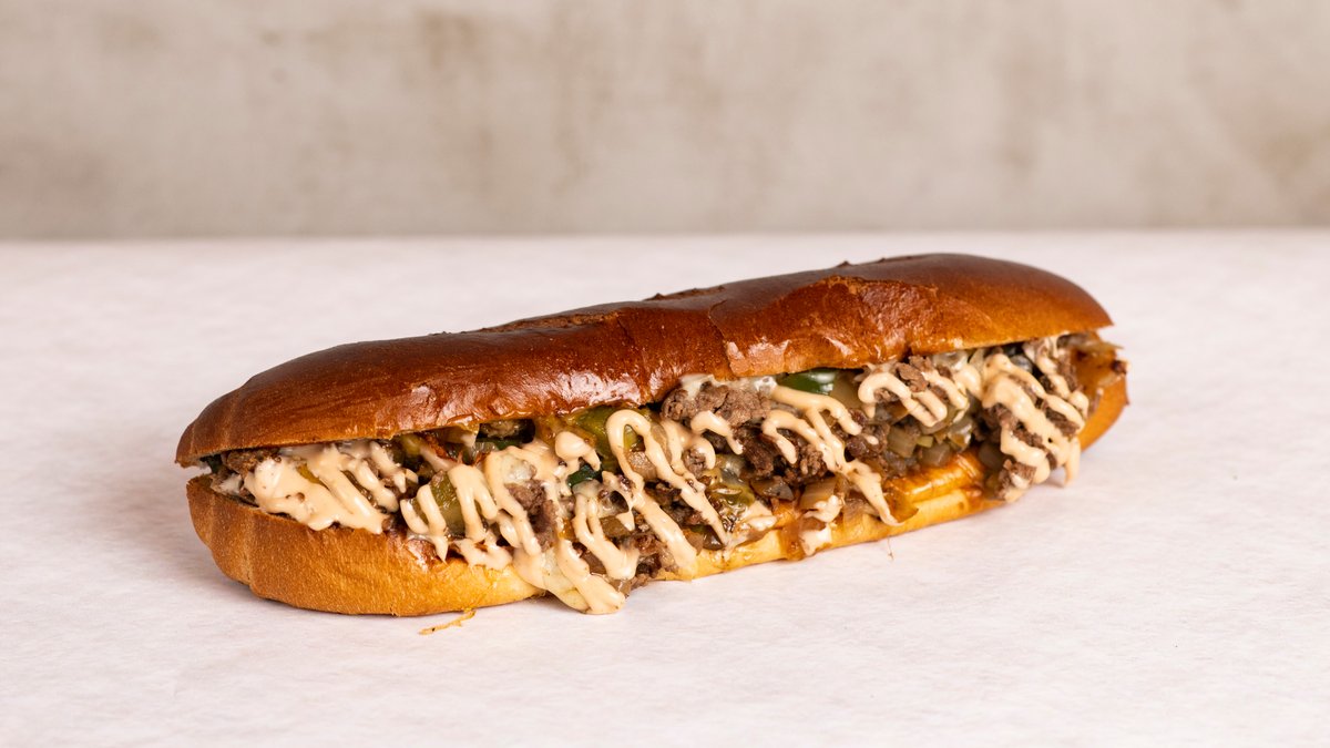 PHILLY CHEESESTEAK + FRENCH FRIES + PILSNER URQUELL