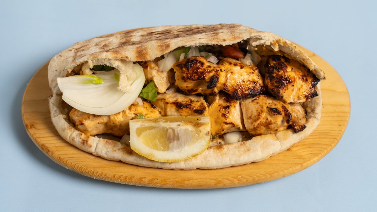 Chicken Souvlaki Cypriot Pita
