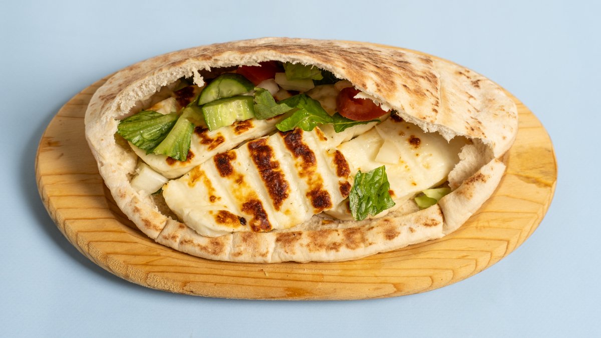 Halloumi with Tomato Cypriot Pita