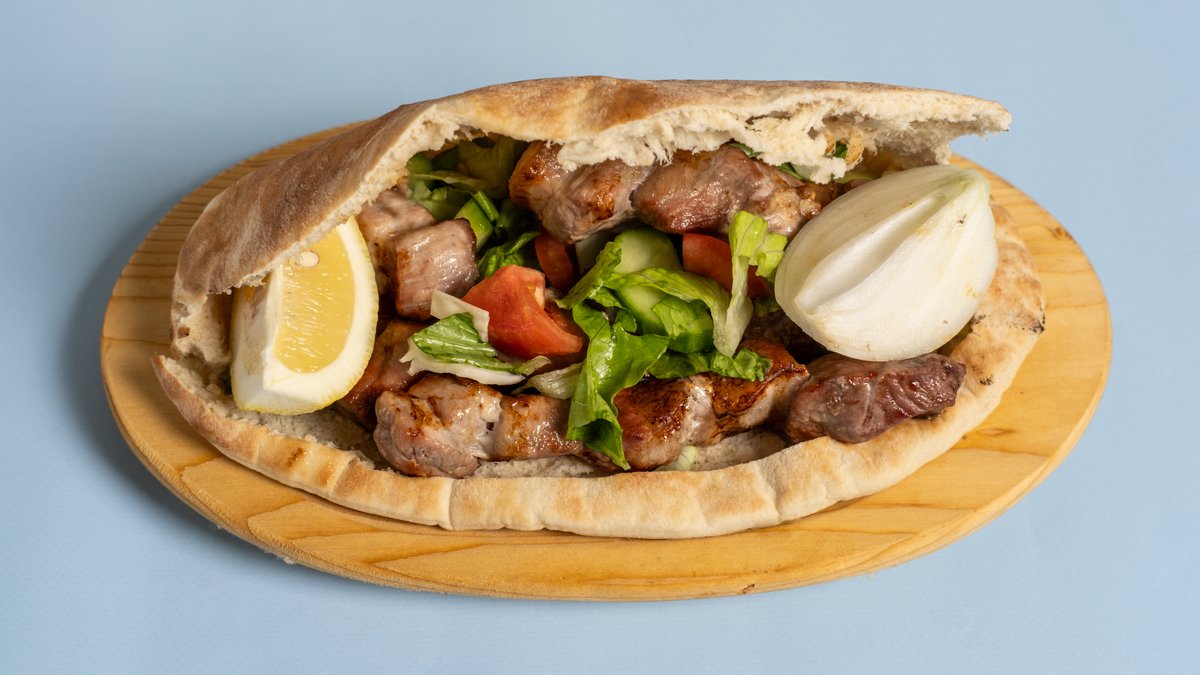 Pork Souvlaki Cypriot Pita