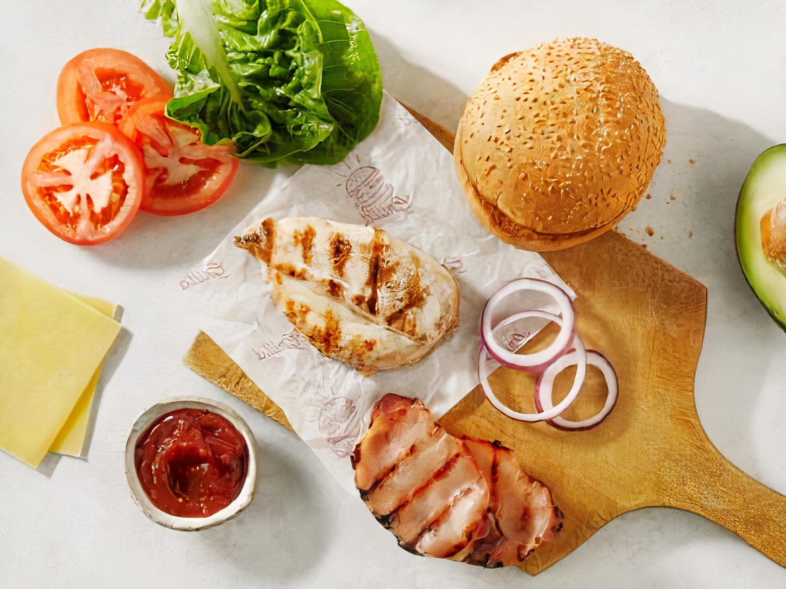Build Your Own Chicken Burger