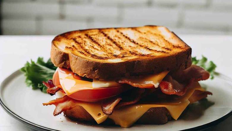 Grilled Cheese, Bacon and Tomato