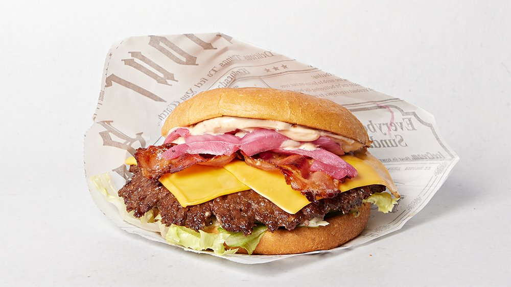Dubbel Cheese- and Baconburgare Meny