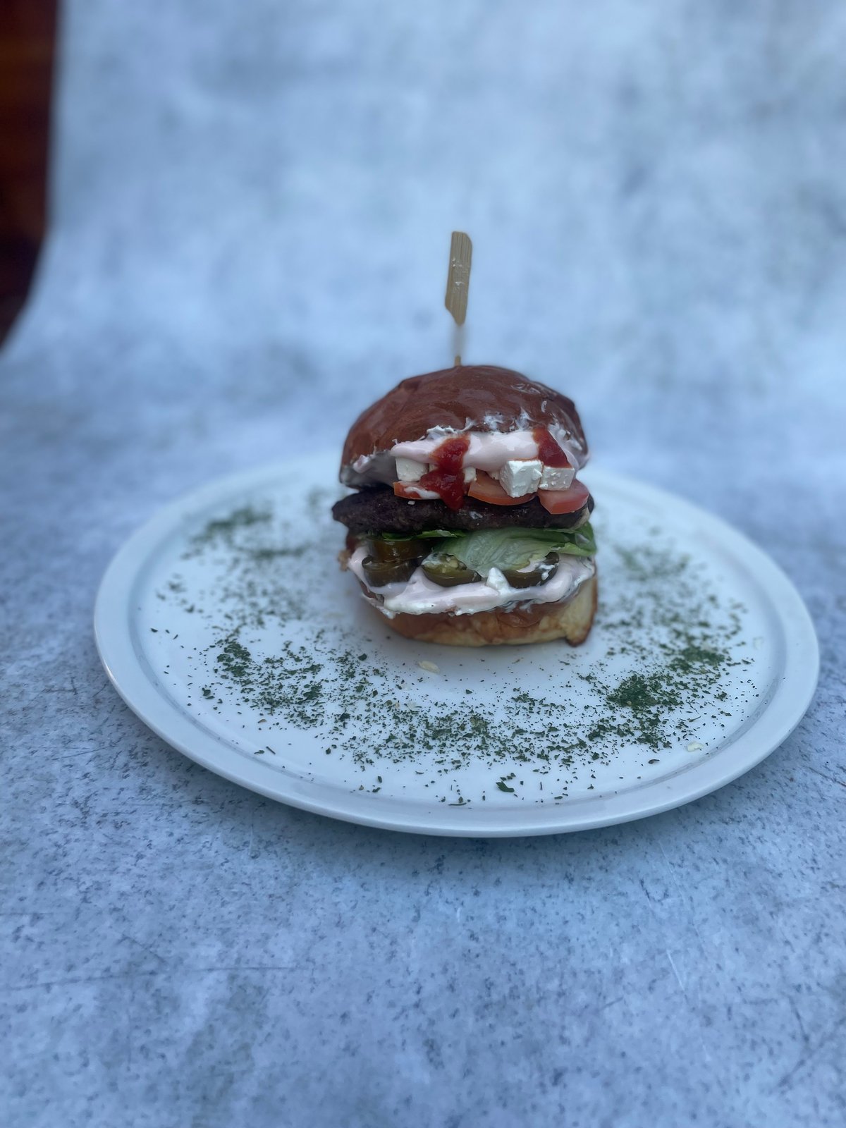 Chili burger