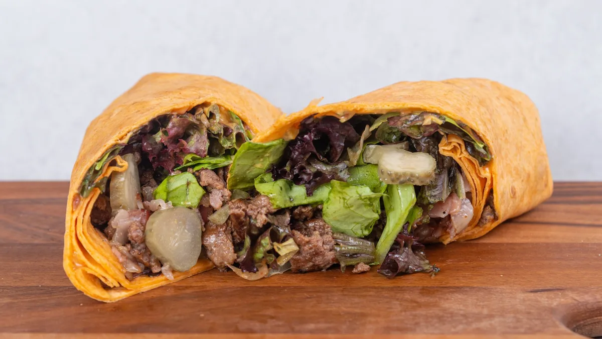 Burger tortilja