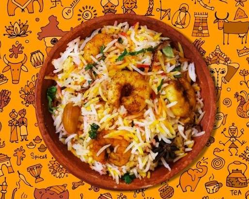 Shrimp Peshawari Biryani
