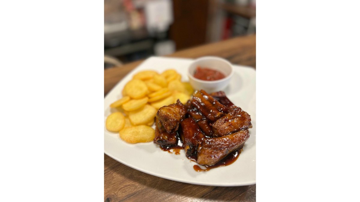 Coaste de porc BBQ meniu