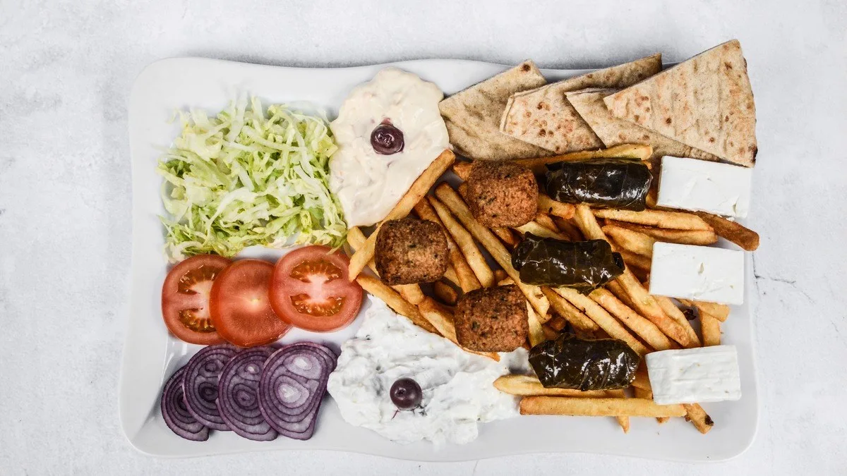 Vegetarisk mixtallrik